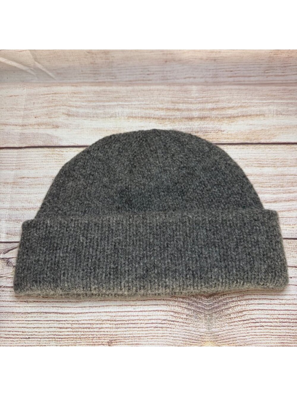 LL Bean Mens 100% Lambswool One Size Fits Most Winter Beanie Cap Gray